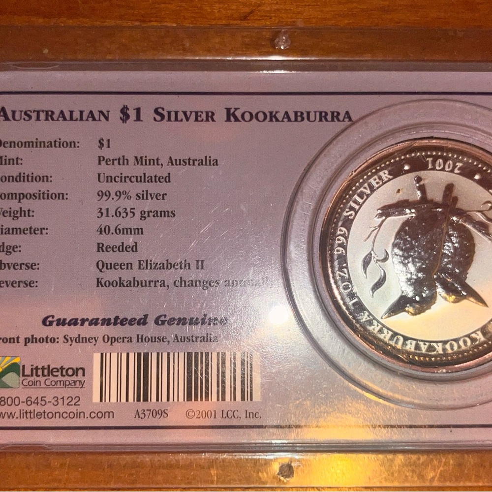 1 oz.Silver Kuckaburra Coin